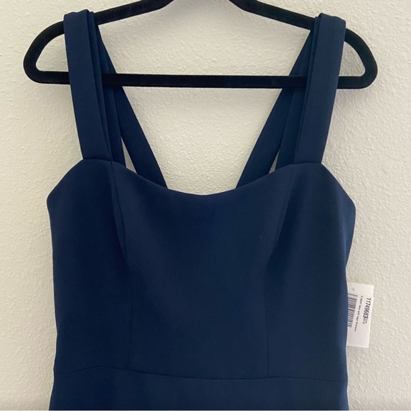 Aqua Navy Dress, Size 4. Exceptional!!! - Picture 3 of 9